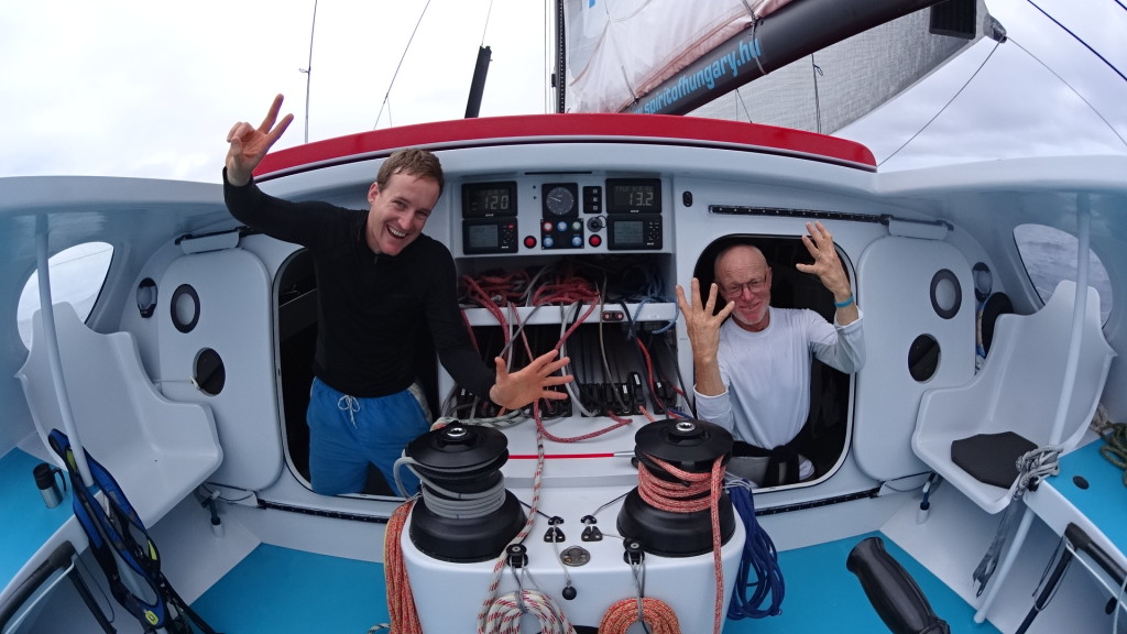 SOH©EQUATOR_passage_02 04 2015_DSC00413 skipper Nandor Fa (HUN)  and co-skipper Conrad Colman (NZL)